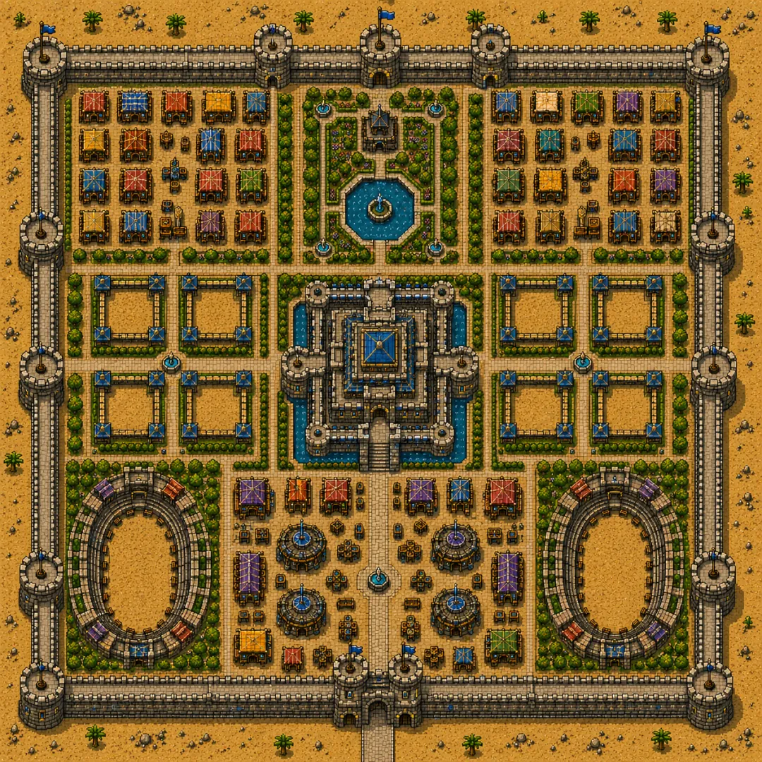 Overhead plan of Fort Sumbarta